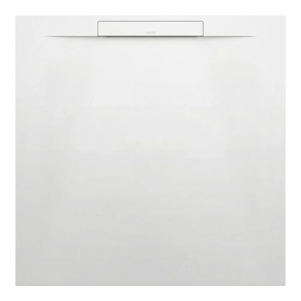LAUFEN PRO S Sprchová vanička, s lineárním odtokem na kratší straně, materiál Marbond 900 x 900 x 28 mm #H2101800790001 - 000 - Bílá