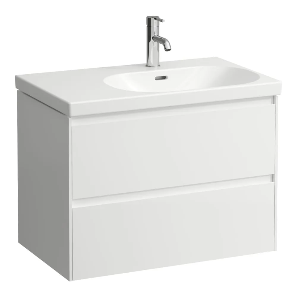 LAUFEN LANI Skříňka pod umyvadlo, se 2 zásuvkami, pro umyvadlo H817085 735 x 450 x 515 mm #H4035821129991 - 260 - Bílá mat