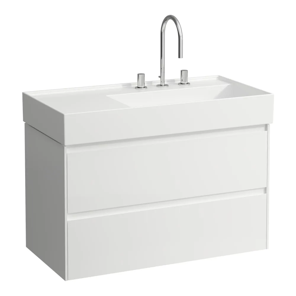 LAUFEN LANI Skříňka pod umyvadlo, se 2 zásuvkami, pro umyvadlo H810339 880 x 450 x 515 mm #H4039621122611 - 260 - Bílá mat