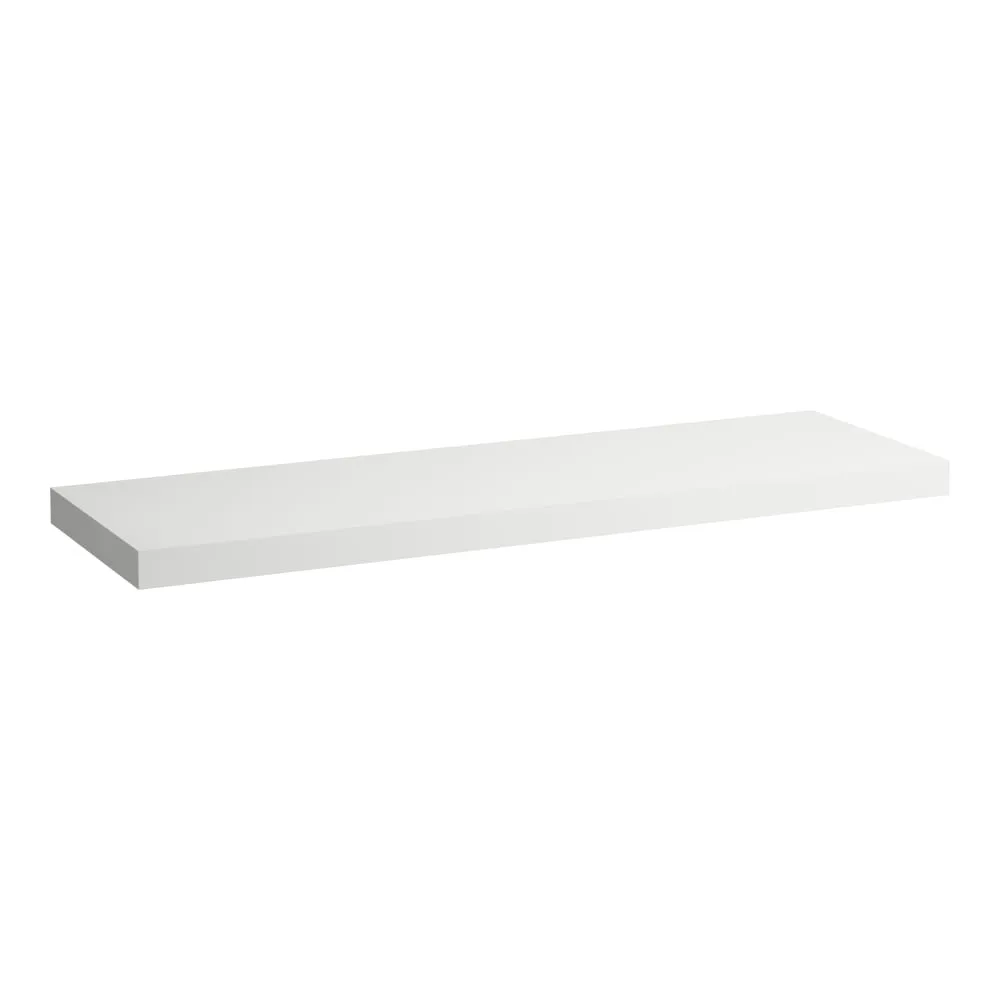 LAUFEN LANI Umyvadlová deska 1600, bez výřezu, tloušťka: 65 mm, vč. 3 nástěnných držáků 1570 x 495 x 65 mm #H4046901122601 - 260 - Bílá mat