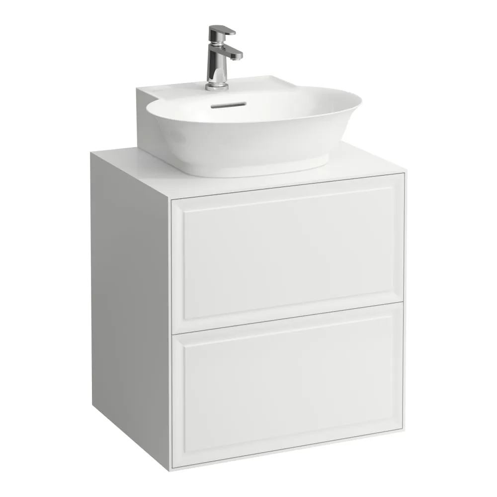 LAUFEN THE NEW CLASSIC Skříňka pod umyvadlo 600, se 2 zásuvkami, pro umyvadla H816852 575 x 455 x 600 mm #H4060040851701 - 170 - Bílá mat