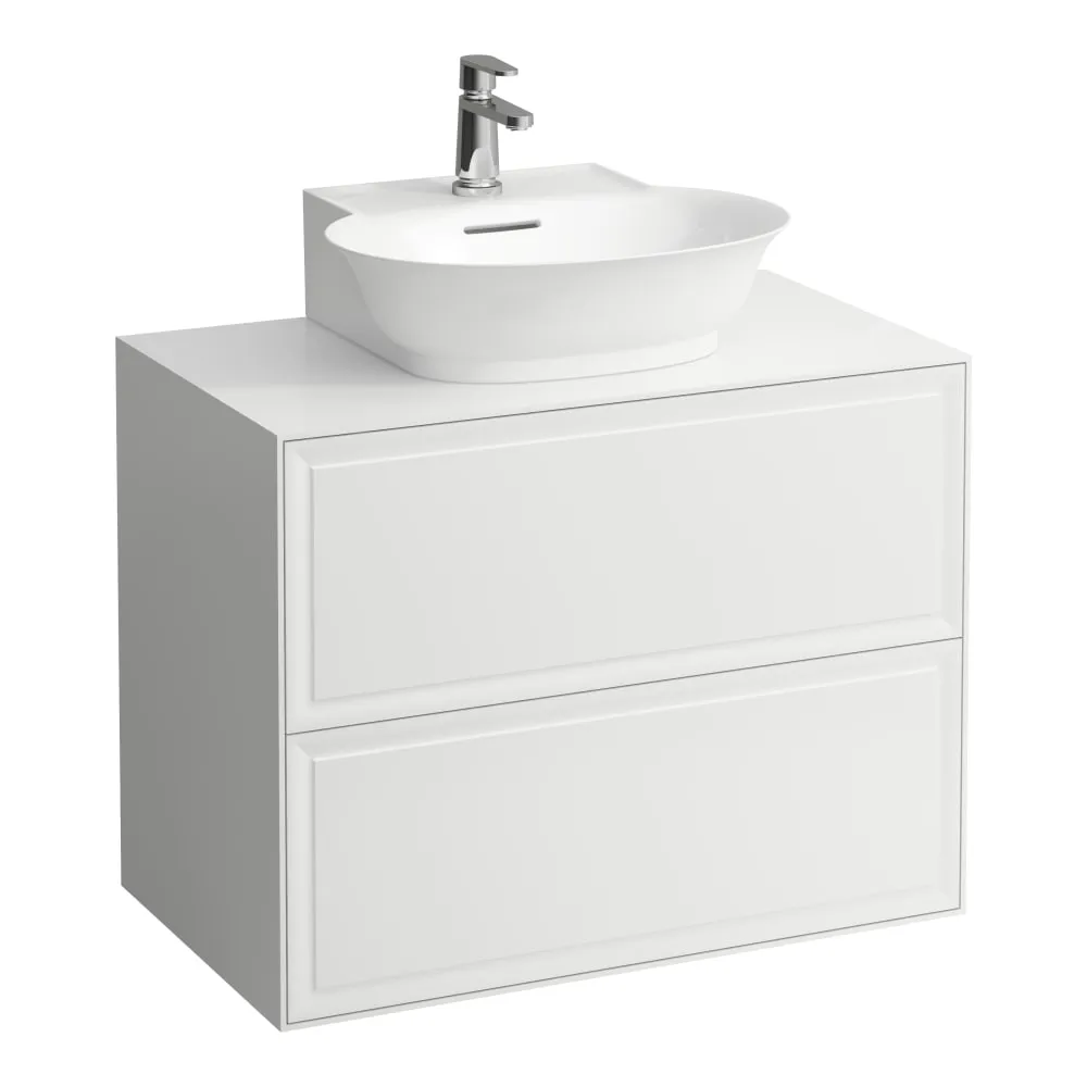 LAUFEN THE NEW CLASSIC Skříňka pod umyvadlo 800, se 2 zásuvkami, pro umyvadla H816852 775 x 455 x 600 mm #H4060140856311 - 170 - Bílá mat