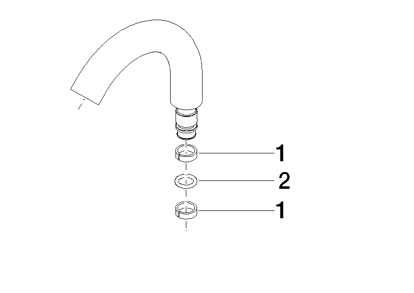 DORNBRACHT Výlevka pro bidet - bílá matná #90282221600-10