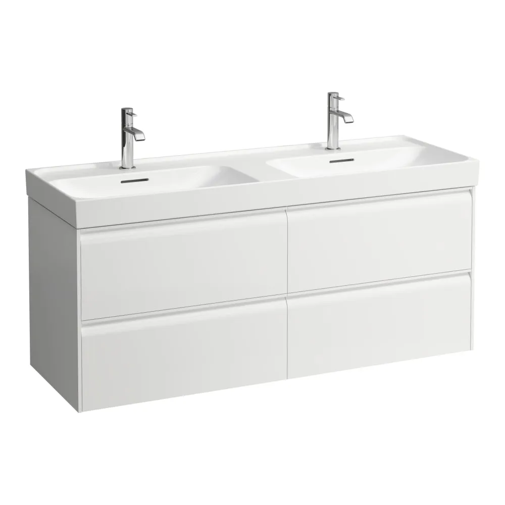 LAUFEN MEDA Skříňka pod umyvadlo, 4 zásuvky, pro umyvadlo H814112 1285 x 450 x 515 mm #H4216440119991 - 260 - Bílá mat