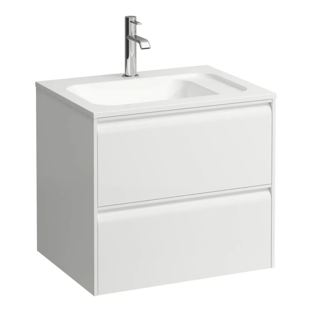 LAUFEN MEDA Skříňka pod umyvadlo, 2 zásuvky, pro umyvadlo H814113 z materiálu Marbond 570 x 440 x 505 mm #H4216720119991 - 260 - Bílá mat