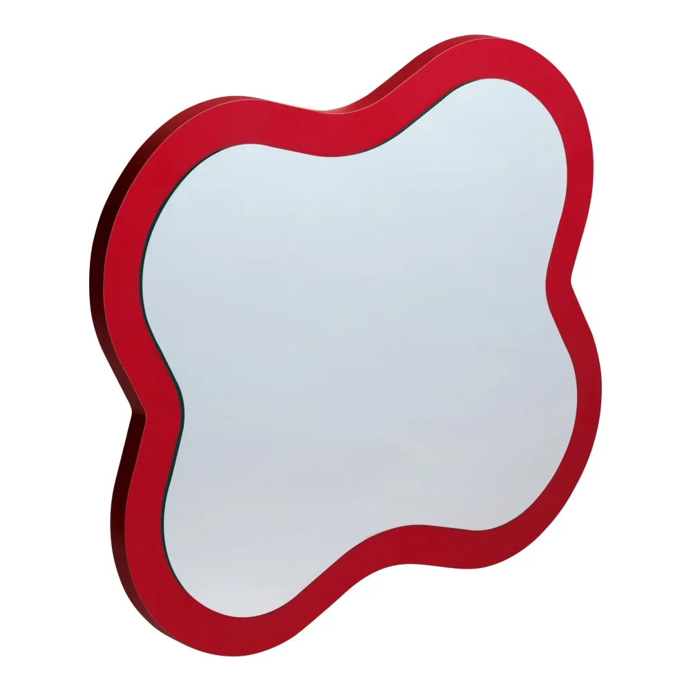 LAUFEN FLORAKIDS Zrcadlo ve tvaru květiny 435 x 21 x 383 mm #H4616010034691 - 469 - Čínská červená