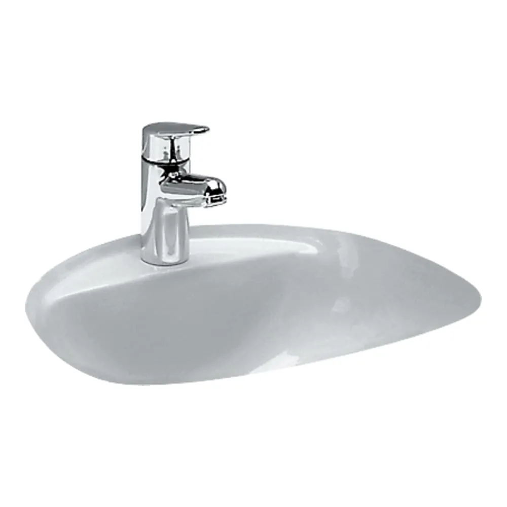 LAUFEN BIJOU Vestavné umyvadlo, broušená horní hrana 480 x 400 x 215 mm #H8112300000001 - 000 - Bílá