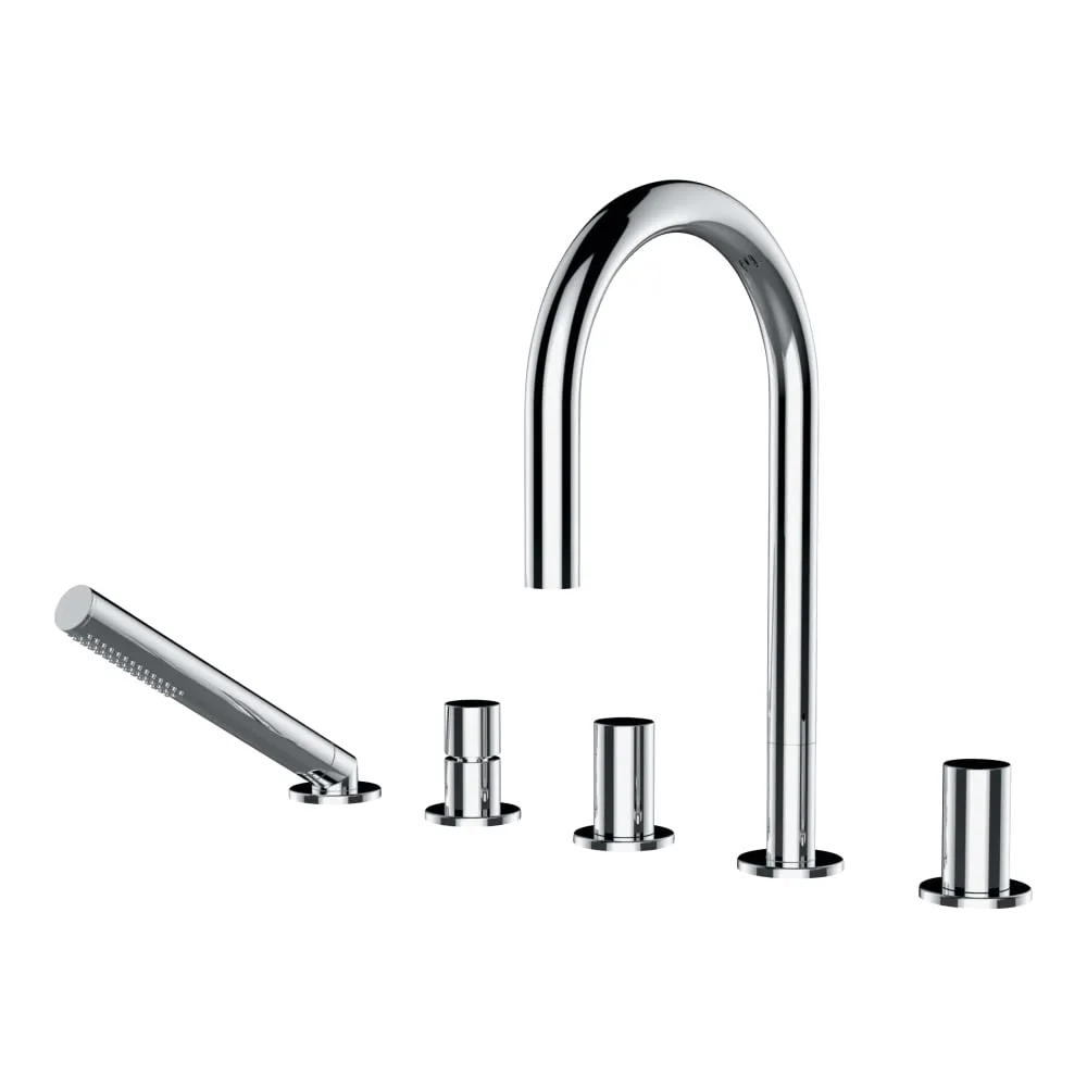 LAUFEN Kartell LAUFEN Vanová pětiotvorová baterie, výtok 173 mmm, chrom #H3223350042821