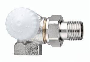 HEIMEIER V-EXAKT term. ventil 3/8" uhlový nikl #3713-01.000 - úhlový levý