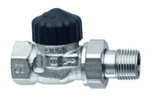 HEIMEIER STANDARD term. ventil 1/2" přímý nikl #2216-02.000 - kratší o 13mm