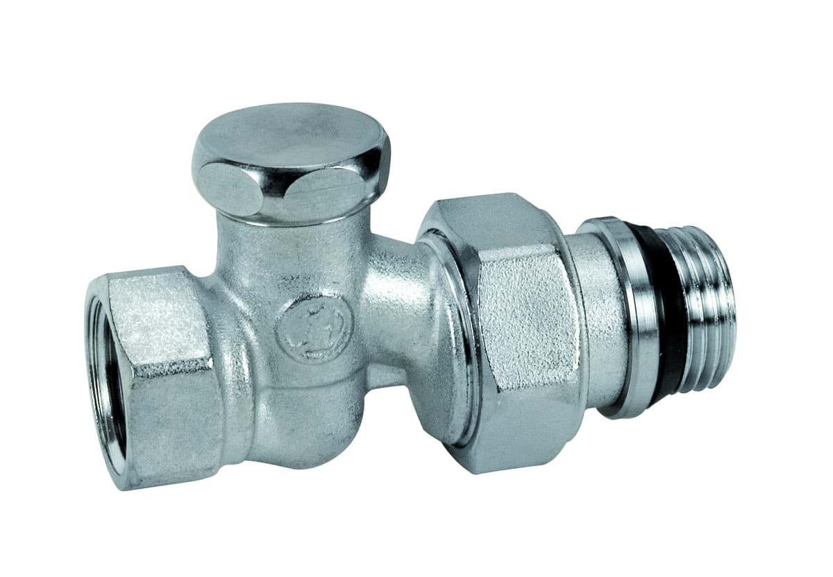 GIACOMINI R17/2  rad. šroubení uzavíratelné 3/8" přímé #R17/2  DN10  R17X032