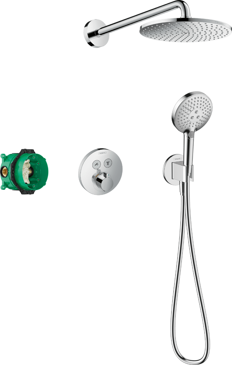 HANSGROHE Raindance S sprchový systém 240 1jet PowderRain s termostatem ShowerSelect S a základním tělesem #27951000