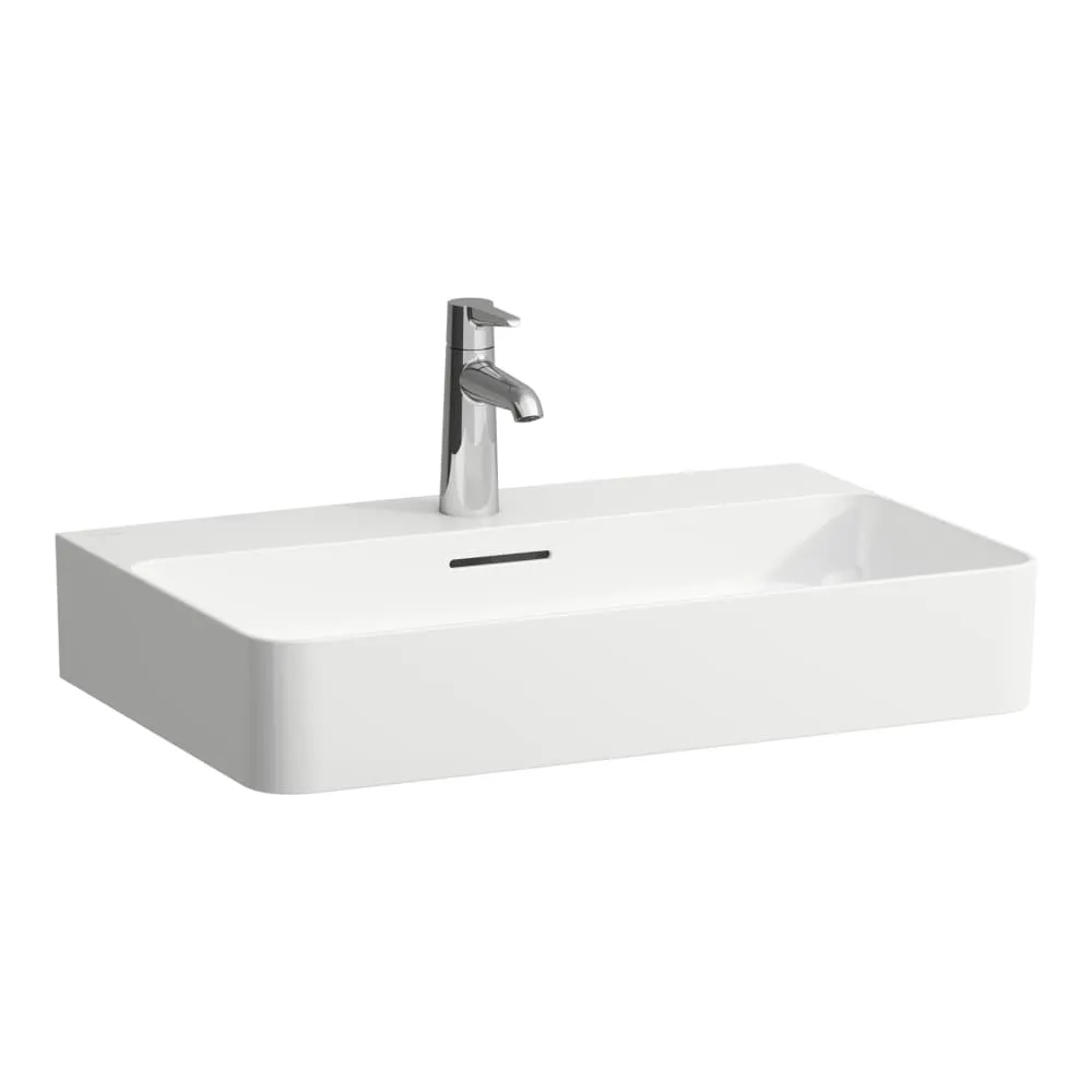 LAUFEN VAL Umyvadlo, broušená spodní část 650 x 420 x 115 mm #H8162844001041 - 400 - Bílá LCC (LAUFEN Clean Coat)