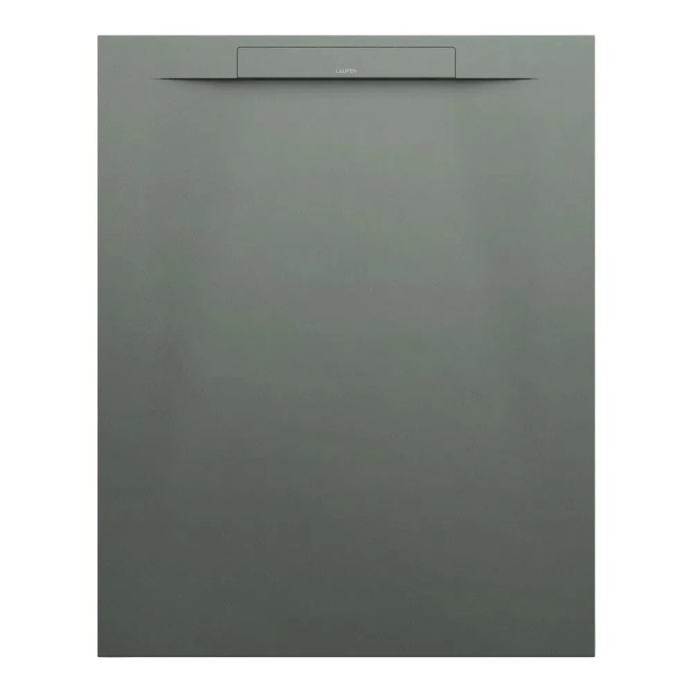 LAUFEN PRO S Sprchová vanička, obdélníková, s lineárním odtokem na kratší straně, materiál Marbond 1000 x 800 x 28 mm #H2101810790001 - 079 - Betonově šedá