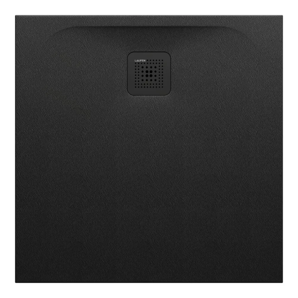 LAUFEN PRO Sprchová vanička, čtvercová, s odtokem na straně, materiál Marbond 800 x 800 x 29 mm #H2109500800001 - 080 - Černá