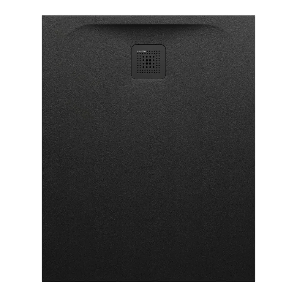 LAUFEN PRO Sprchová vanička, obdélníková, s odtokem na kratší straně, materiál Marbond 1000 x 800 x 33 mm #H2109510800001 - 080 - Černá