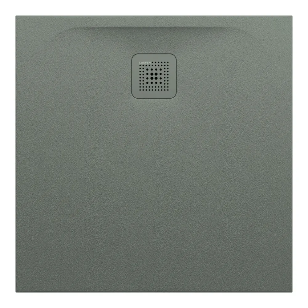 LAUFEN PRO Sprchová vanička, čtvercová, s odtokem na straně, materiál Marbond 800 x 800 x 29 mm #H2109500790001 - 079 - Betonově šedá