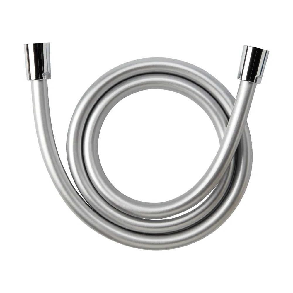 LAUFEN SPRCHOVÝ PROGRAM Plastová sprchová hadice 1/2" x 1/2", stříbrná barva, s kovovým efektem a otočným připojením, délka hadice 1250 mm 1250 mm #H3629800001211