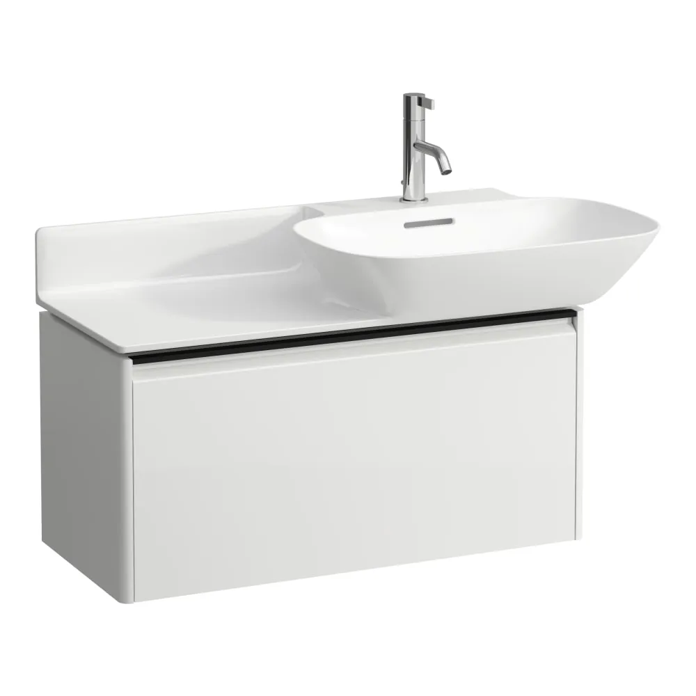 LAUFEN BASE Skříňka pod umyvadlo s 1 zásuvkou, pro umyvadla H813301, H813302 770 x 350 x 360 mm #H4030031102611 - 261 - Bílá lesklá