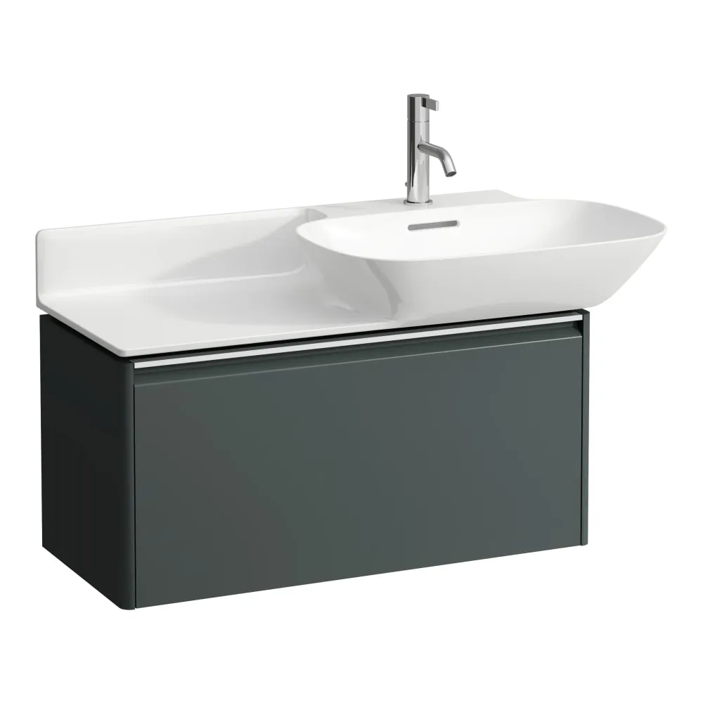 LAUFEN BASE Skříňka pod umyvadlo, s 1 zásuvkou, pro umyvadla H813301, H813302 770 x 350 x 360 mm #H4030011102661 - 266 - Šedá traffic