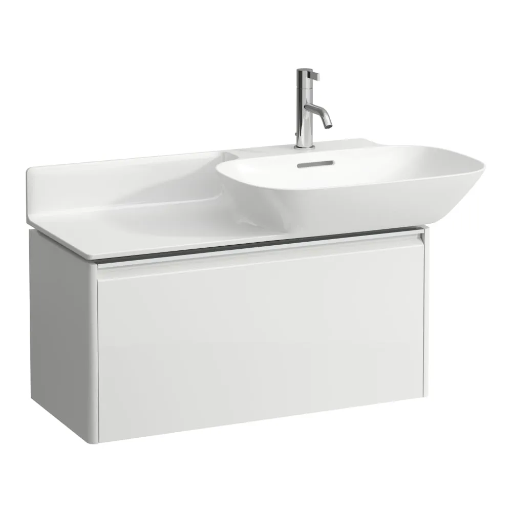 LAUFEN BASE Skříňka pod umyvadlo, s 1 zásuvkou, pro umyvadla H813301, H813302 770 x 350 x 360 mm #H4030011102611 - 261 - Bílá lesklá