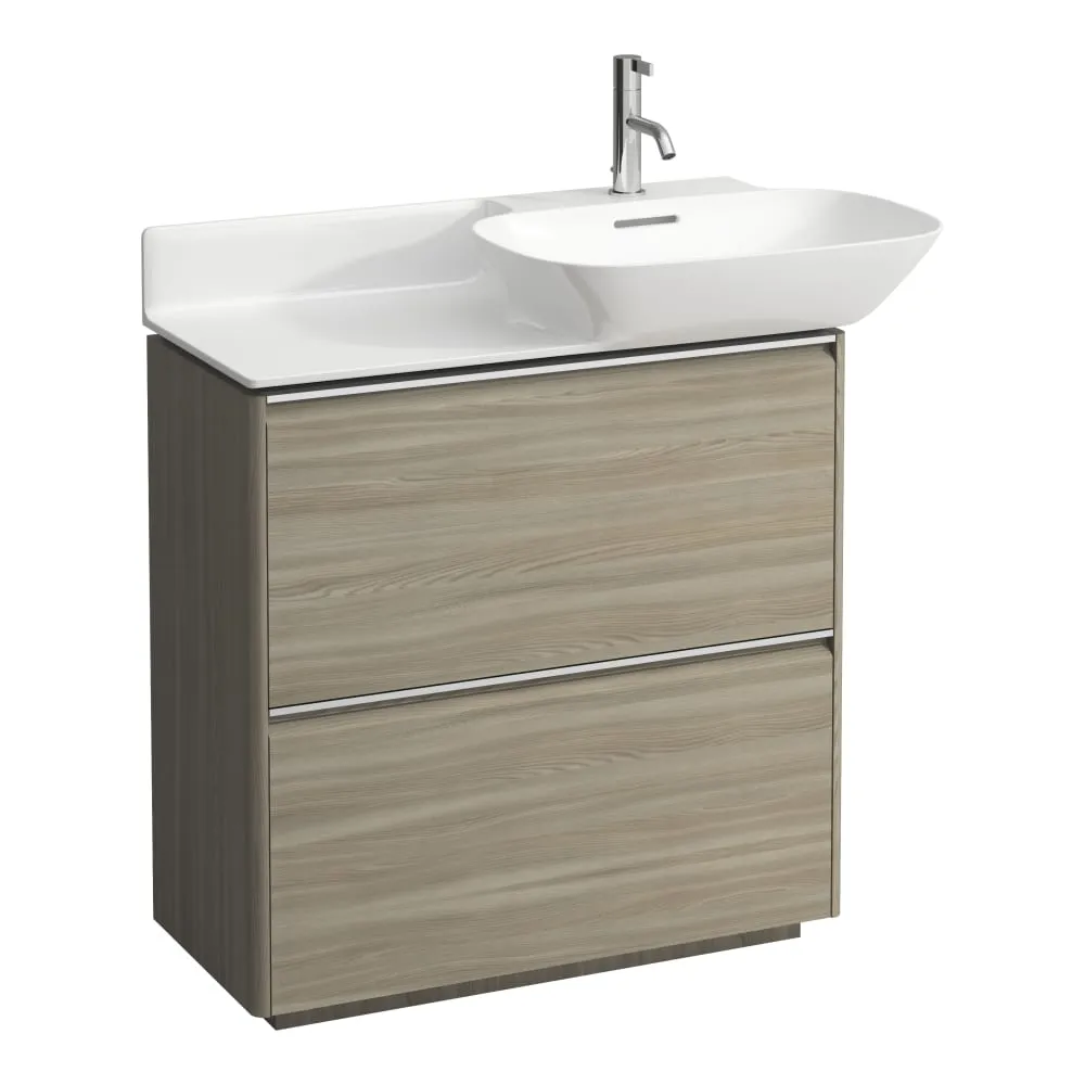 LAUFEN BASE Skříňka pod umyvadlo, se 2 zásuvkami, pro umyvadla H813301, H813302 770 x 350 x 770 mm #H4030021102621 - 262 - Světlý jilm