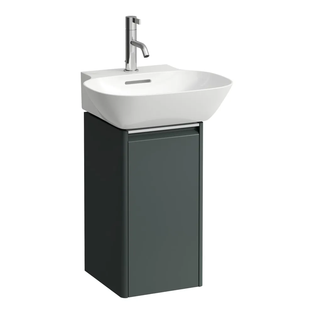 LAUFEN BASE Skříňka pod umyvadlo, 1 dvířka, závěsy vlevo, 1 vnitřní polička, pro umývátko H815301 275 x 295 x 515 mm #H4030111102661 - 266 - Šedá traffic