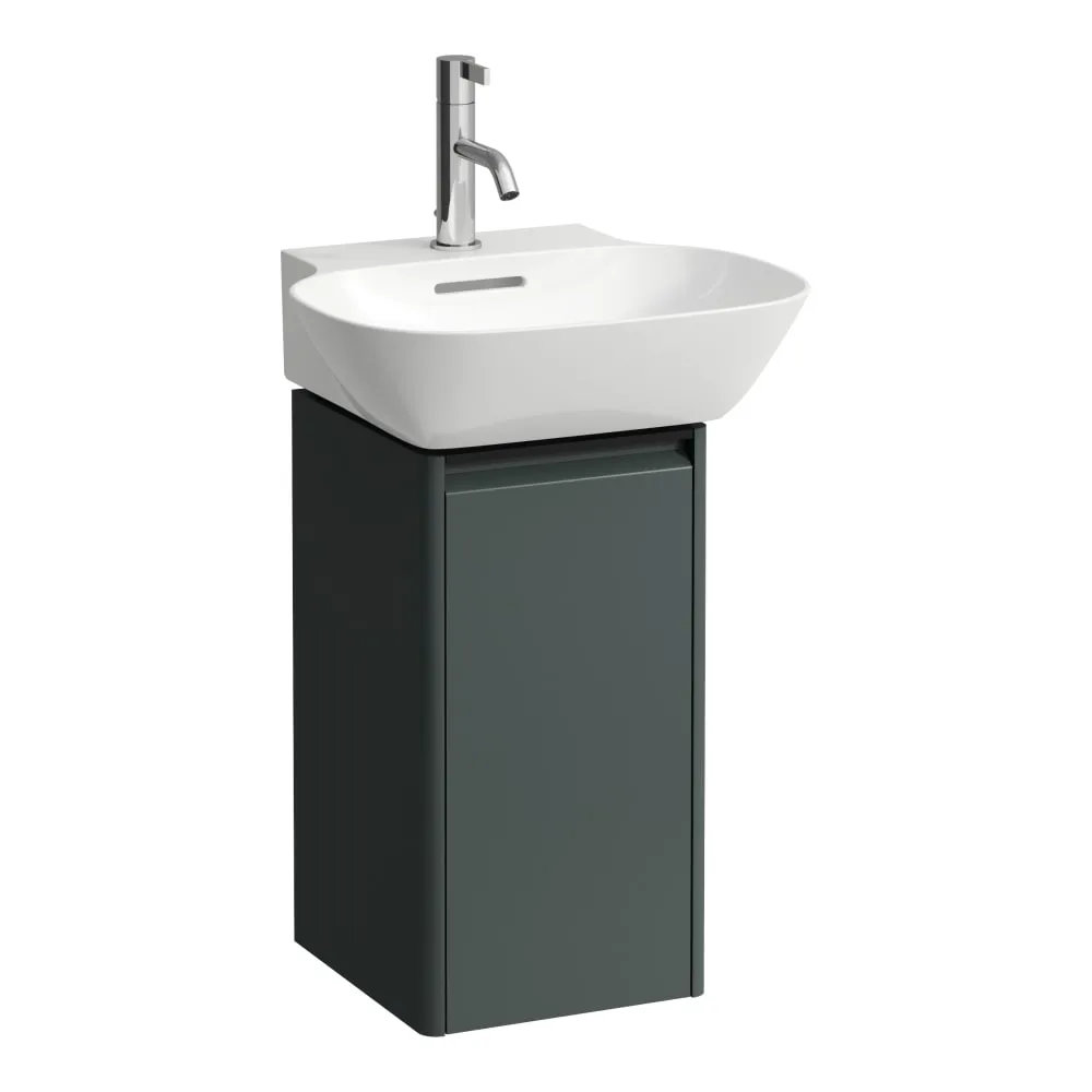 LAUFEN BASE Skříňka pod umyvadlo, 1 dvířka, závěsy vpravo, 1 vnitřní polička, pro umývátko 815301 275 x 295 x 515 mm #H4030141102661 - 266 - Šedá traffic