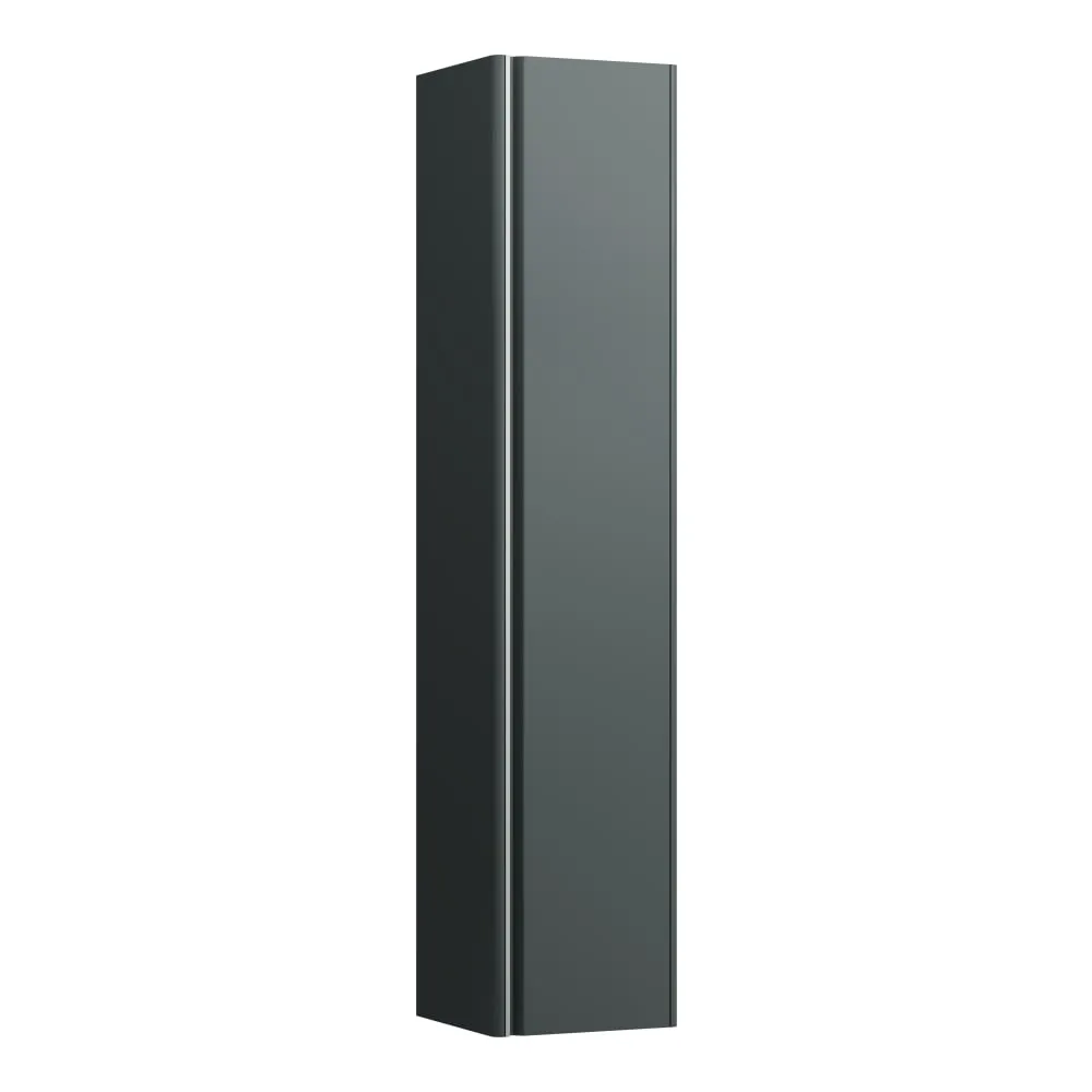 LAUFEN BASE Vysoká skříňka, závěsy dveří vpravo, úchytka z eloxovaného hliníku 350 x 335 x 1650 mm #H4030321102661 - 266 - Šedá traffic
