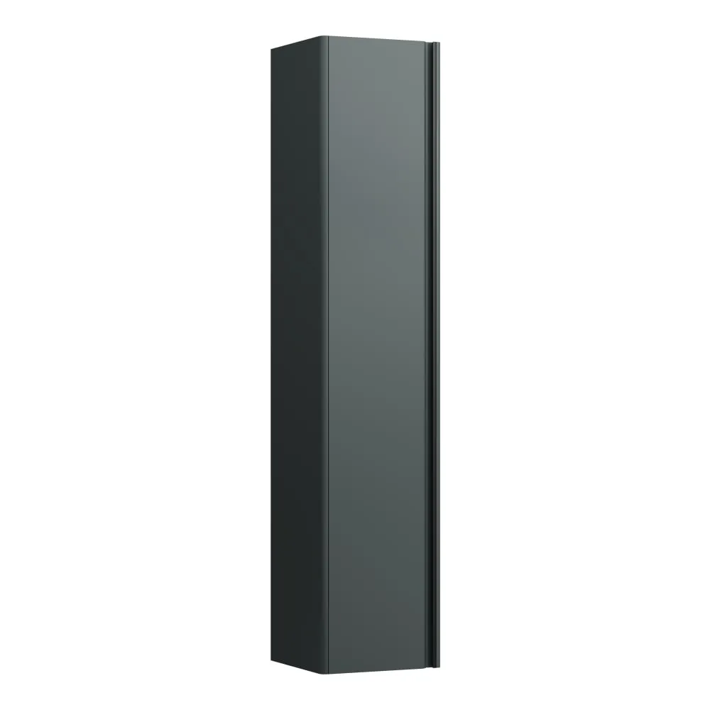 LAUFEN BASE Vysoká skříňka, závěsy dveří vlevo, úchytka z tmavého hliníku 350 x 335 x 1650 mm #H4030331102661 - 266 - Šedá traffic