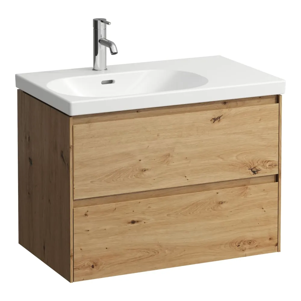 LAUFEN LANI Skříňka pod umyvadlo, se 2 zásuvkami, pro umyvadlo H817086 735 x 450 x 515 mm #H4035921122671 - 267 - Divoký dub