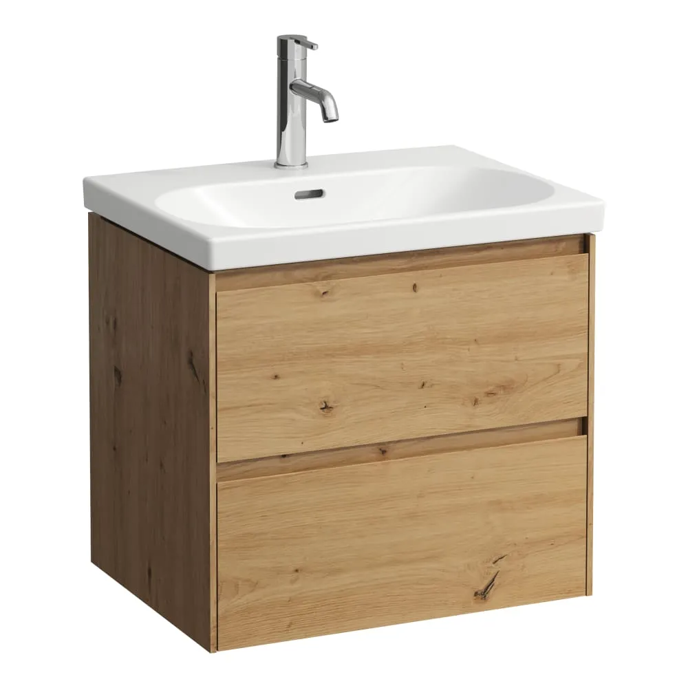 LAUFEN LANI Skříňka pod umyvadlo, se 2 zásuvkami, pro umyvadlo H810083, H817433, H810333 585 x 440 x 530 mm #H4035321122671 - 267 - Divoký dub