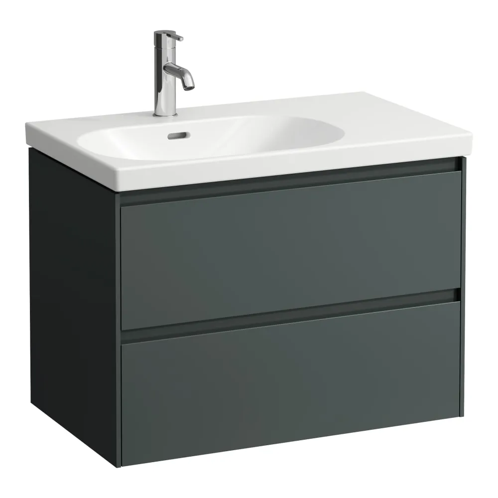 LAUFEN LANI Skříňka pod umyvadlo, se 2 zásuvkami, pro umyvadlo H817086 735 x 450 x 515 mm #H4035921122661 - 266 - Šedá traffic