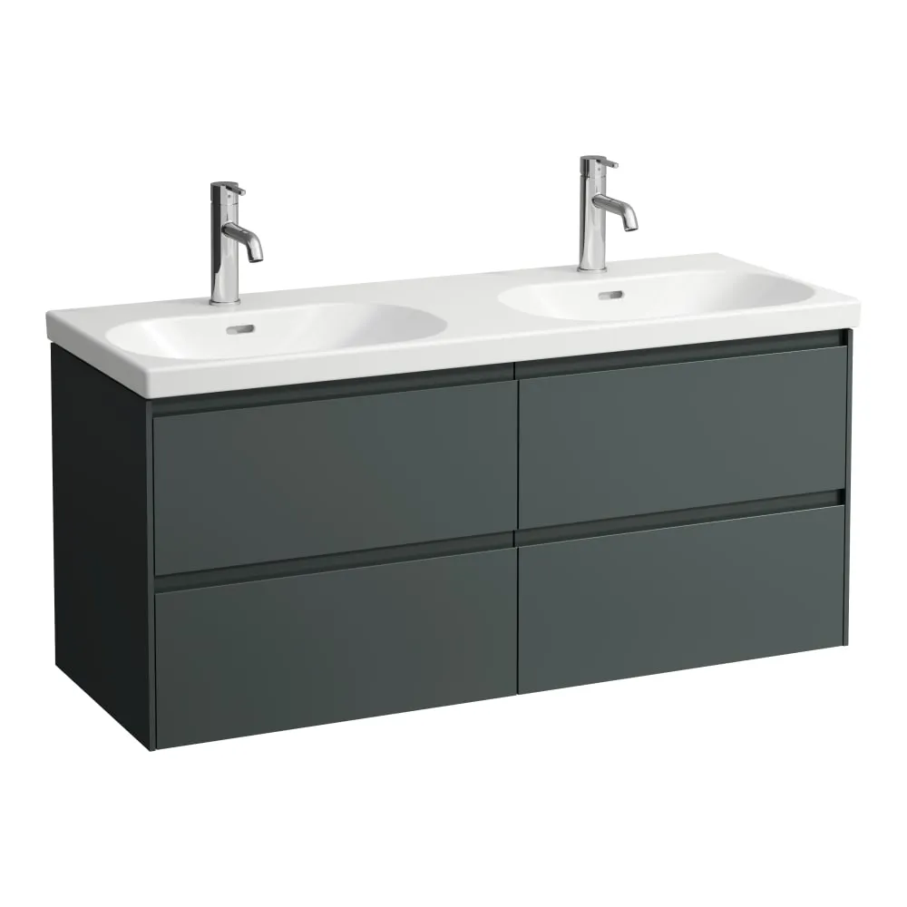LAUFEN LANI Skříňka pod umyvadlo, se 4 zásuvkami, pro umyvadlo H814081 1180 x 450 x 515 mm #H4035741122661 - 266 - Šedá traffic