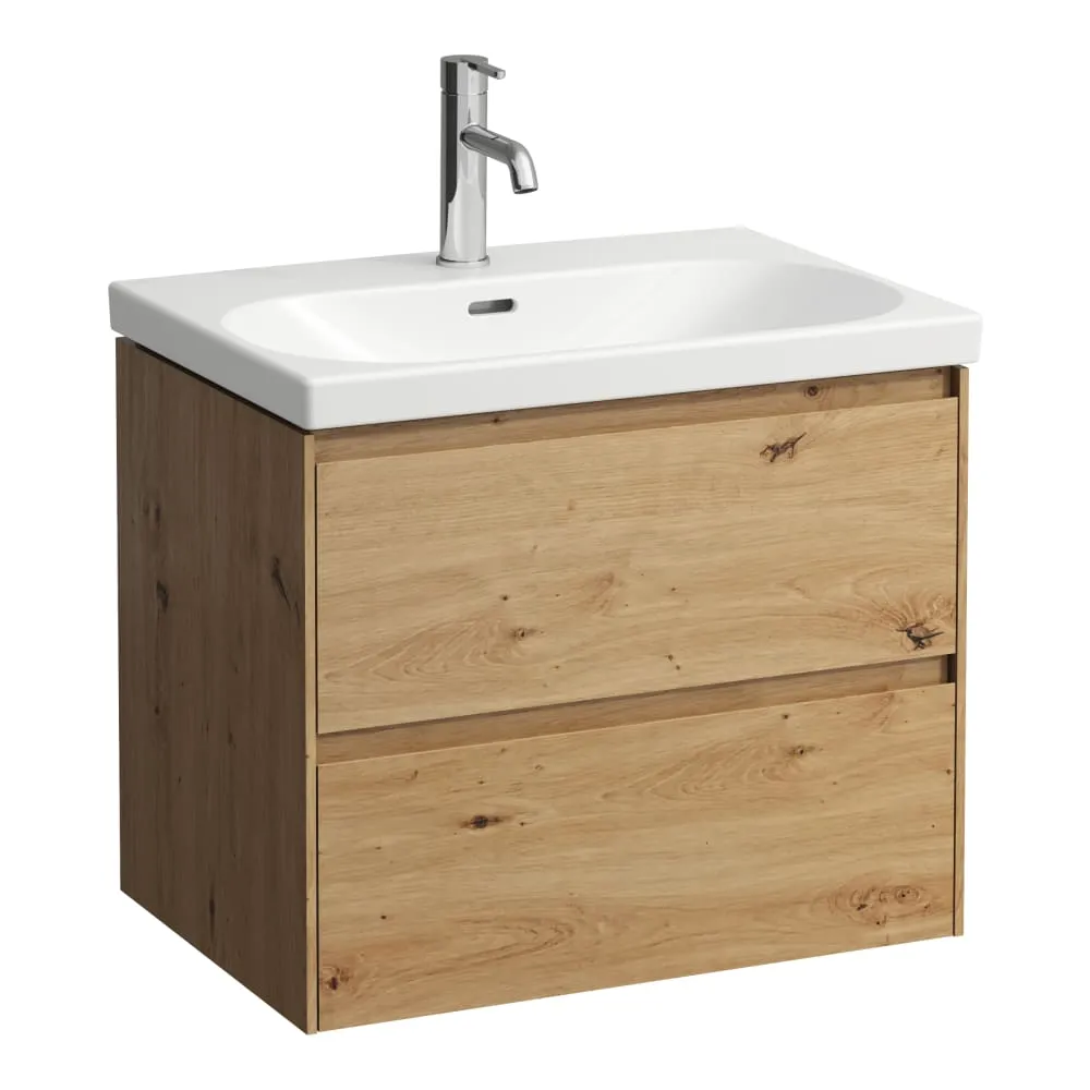 LAUFEN LANI Skříňka pod umyvadlo, se 2 zásuvkami, pro umyvadlo H810084 635 x 450 x 515 mm #H4035421122671 - 267 - Divoký dub