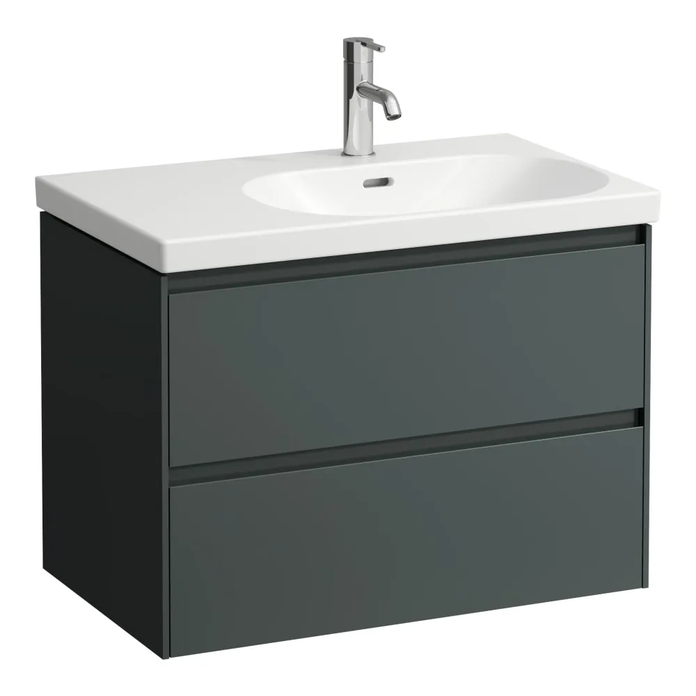 LAUFEN LANI Skříňka pod umyvadlo, se 2 zásuvkami, pro umyvadlo H817085 735 x 450 x 515 mm #H4035821122661 - 266 - Šedá traffic