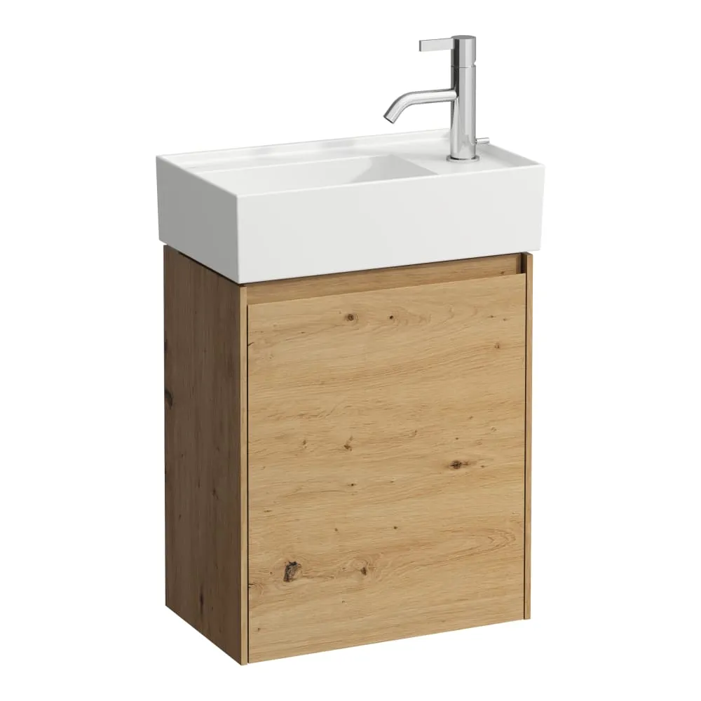LAUFEN LANI Skříňka pod umyvadlo, 1 dvířka, závěsy vpravo pro umyvadla Kartell • LAUFEN H815334, H815335 435 x 270 x 515 mm #H4039021122671 - 267 - Divoký dub