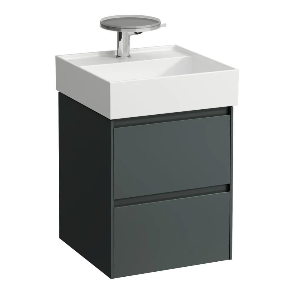 LAUFEN LANI Skříňka pod umyvadlo, se 2 zásuvkami, pro umyvadlo H815331 435 x 450 x 515 mm #H4039221122661 - 266 - Šedá traffic