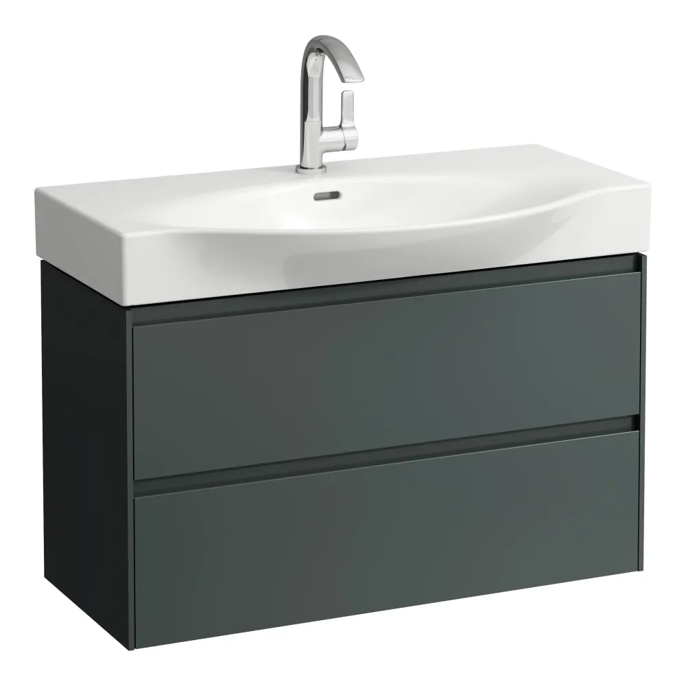 LAUFEN Skříňka pod umyvadlo, se 2 zásuvkami, pro umyvadlo H811702 880 x 370 x 515 mm #H4042121122661 - 266 - Šedá traffic