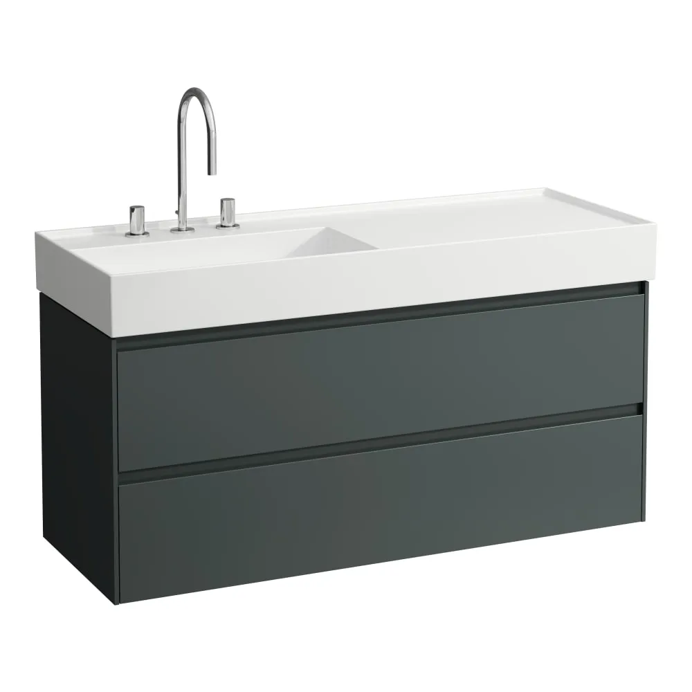 LAUFEN LANI Skříňka pod umyvadlo, se 2 zásuvkami, pro umyvadlo H813332 1180 x 450 x 515 mm #H4039721122661 - 266 - Šedá traffic