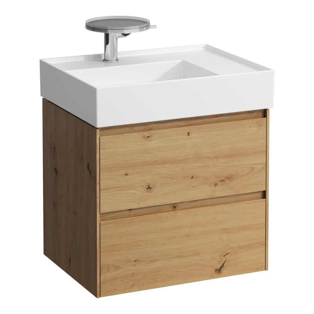 LAUFEN LANI Skříňka pod umyvadlo, se 2 zásuvkami, pro umyvadlo H810334 585 x 450 x 515 mm #H4039321122671 - 267 - Divoký dub