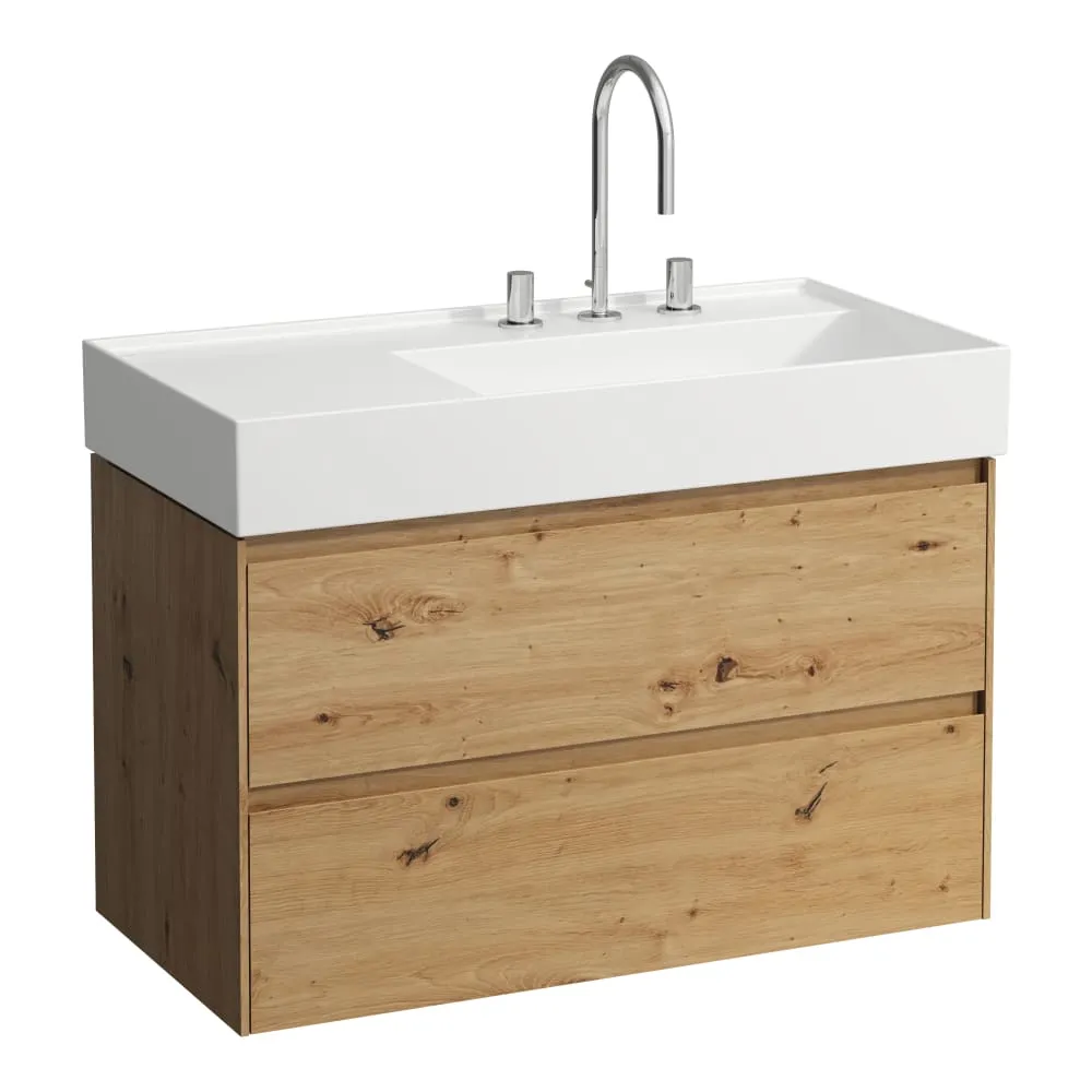 LAUFEN LANI Skříňka pod umyvadlo, se 2 zásuvkami, pro umyvadlo H810339 880 x 450 x 515 mm #H4039621122671 - 267 - Divoký dub