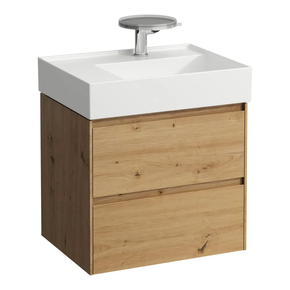 LAUFEN LANI Skříňka pod umyvadlo, se 2 zásuvkami, pro umyvadlo H810335 585 x 450 x 515 mm #H4039421122671 - 267 - Divoký dub
