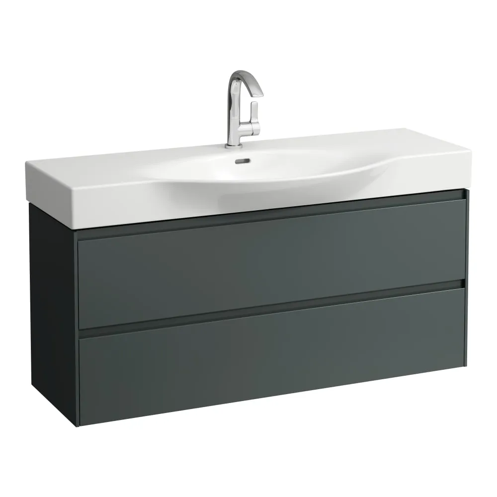 LAUFEN Skříňka pod umyvadlo, se 2 zásuvkami, pro umyvadlo H811704 1180 x 370 x 515 mm #H4042221122661 - 266 - Šedá traffic