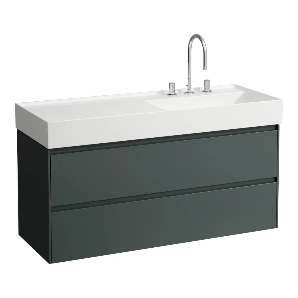 LAUFEN LANI Skříňka pod umyvadlo, se 2 zásuvkami, pro umyvadlo H813333 1180 x 450 x 515 mm #H4039821122661 - 266 - Šedá traffic