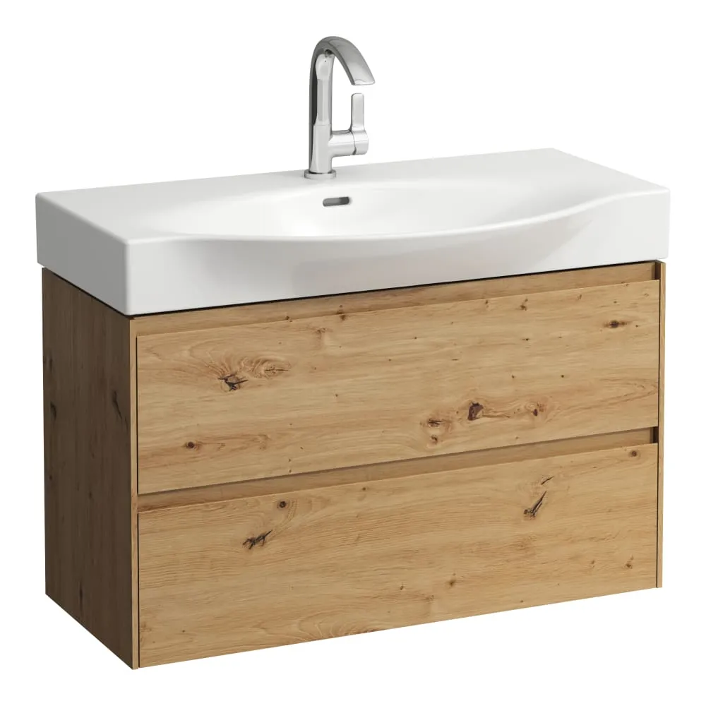 LAUFEN Skříňka pod umyvadlo, se 2 zásuvkami, pro umyvadlo H811702 880 x 370 x 515 mm #H4042121122671 - 267 - Divoký dub