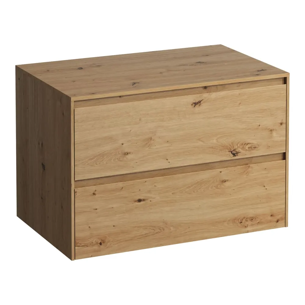 LAUFEN LANI Zásuvkový element 800, se 2 zásuvkami, bez výřezu, top 12 mm 785 x 495 x 525 mm #H4043101122671 - 267 - Divoký dub