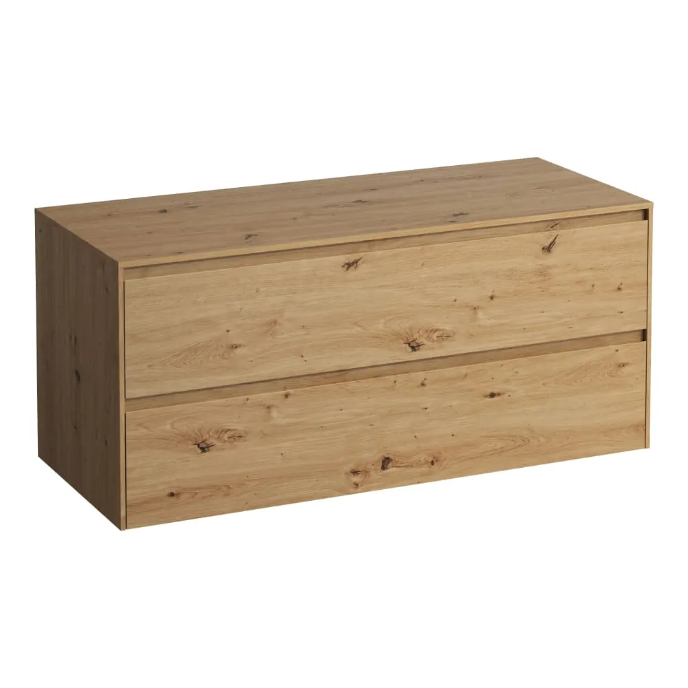 LAUFEN LANI Zásuvkový element 1200, se 2 zásuvkami, bez výřezu, top 12 mm 1180 x 495 x 525 mm #H4043301122671 - 267 - Divoký dub