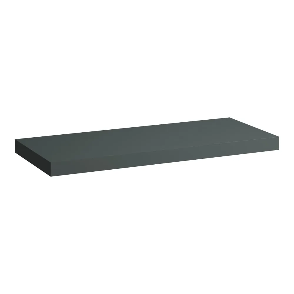LAUFEN LANI Umyvadlová deska 1200, bez výřezu, tloušťka: 65 mm, vč. 2 nástěnných držáků 1185 x 495 x 65 mm #H4046701122661 - 266 - Šedá traffic