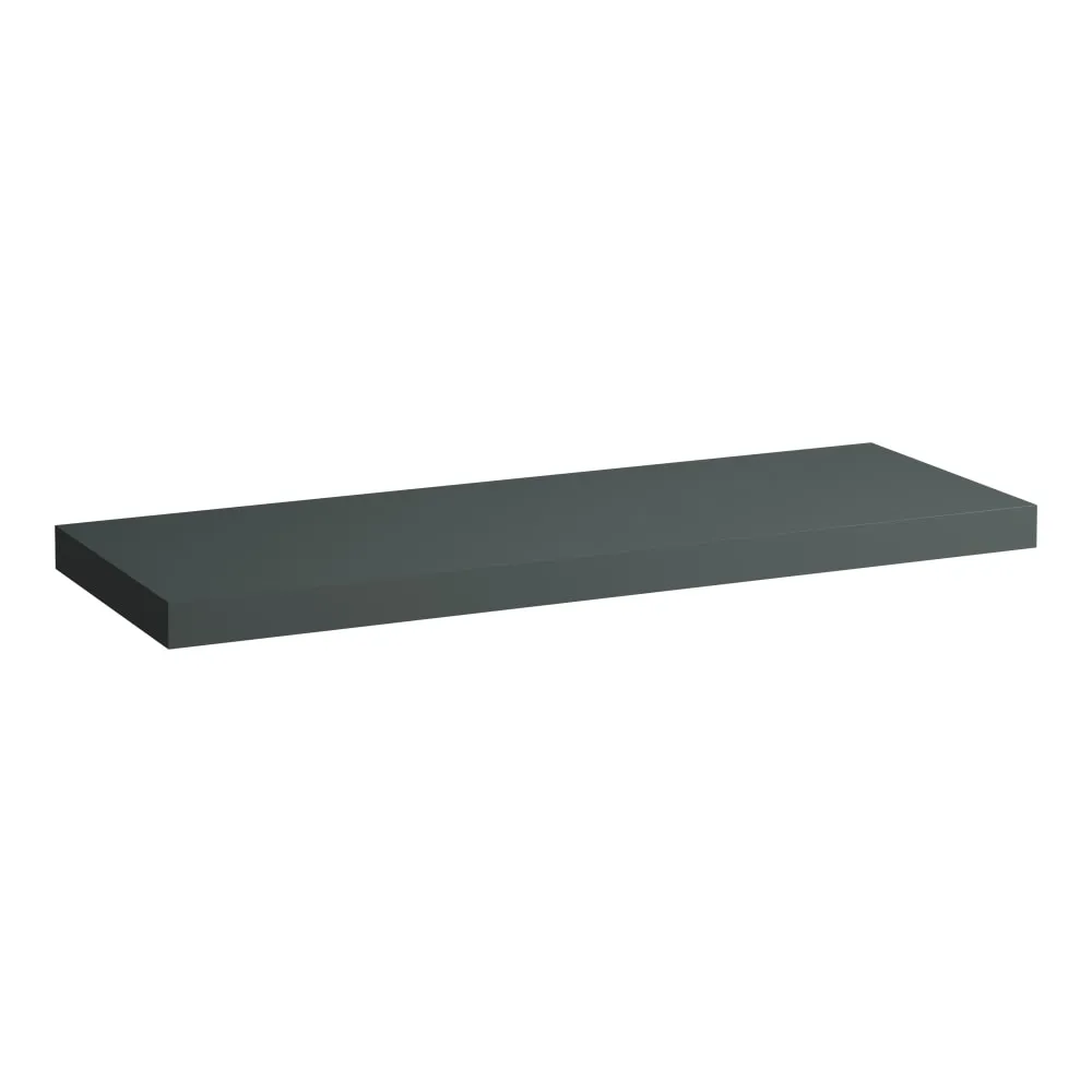 LAUFEN LANI Umyvadlová deska 1400, bez výřezu, tloušťka: 65 mm, vč. 3 nástěnných držáků 1370 x 495 x 65 mm #H4046801122661 - 266 - Šedá traffic